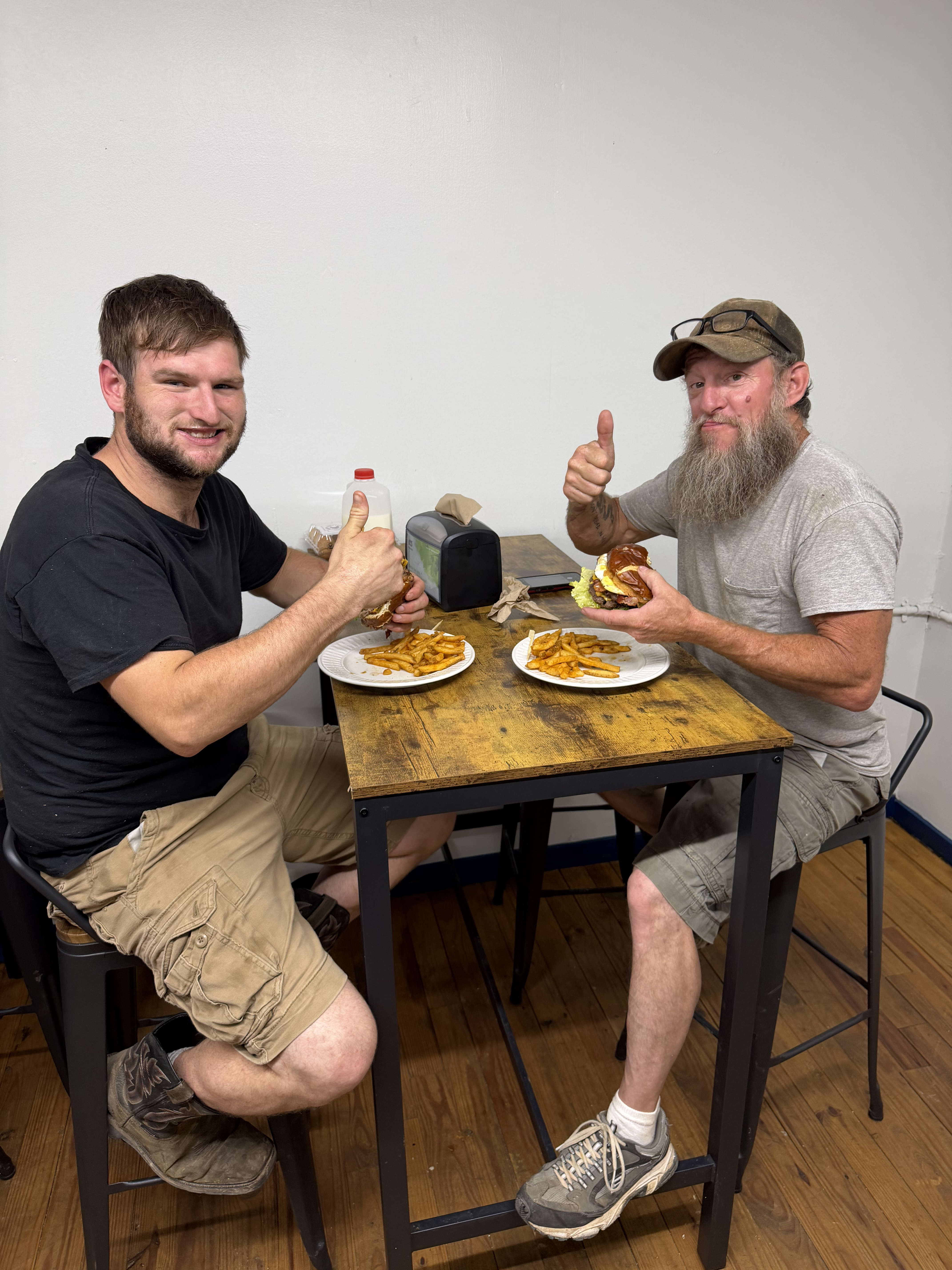 Customers visiting and enjoying food at Trap Mountain