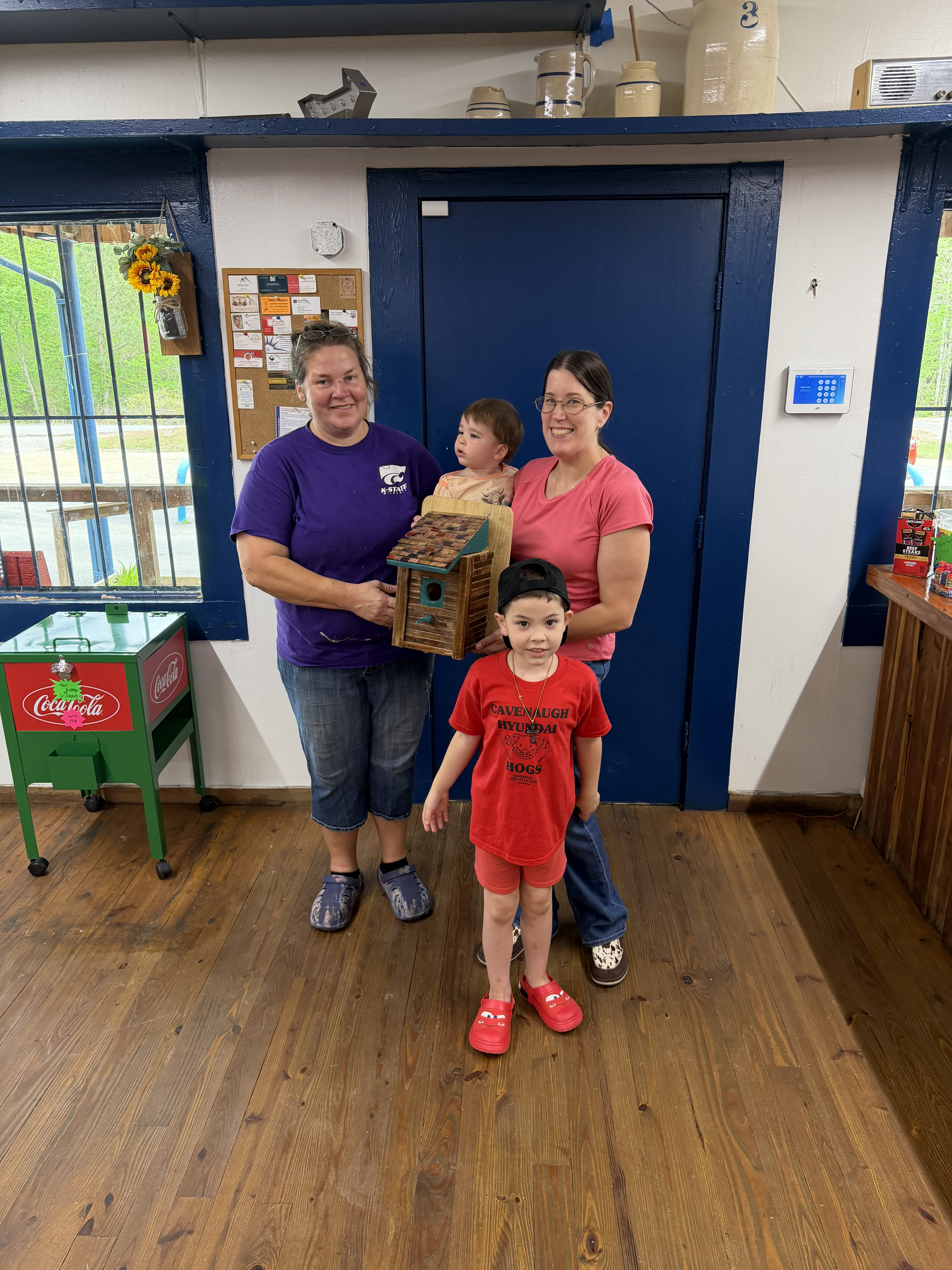 Community members gathered at Trap Mountain Farmers Market and Deli