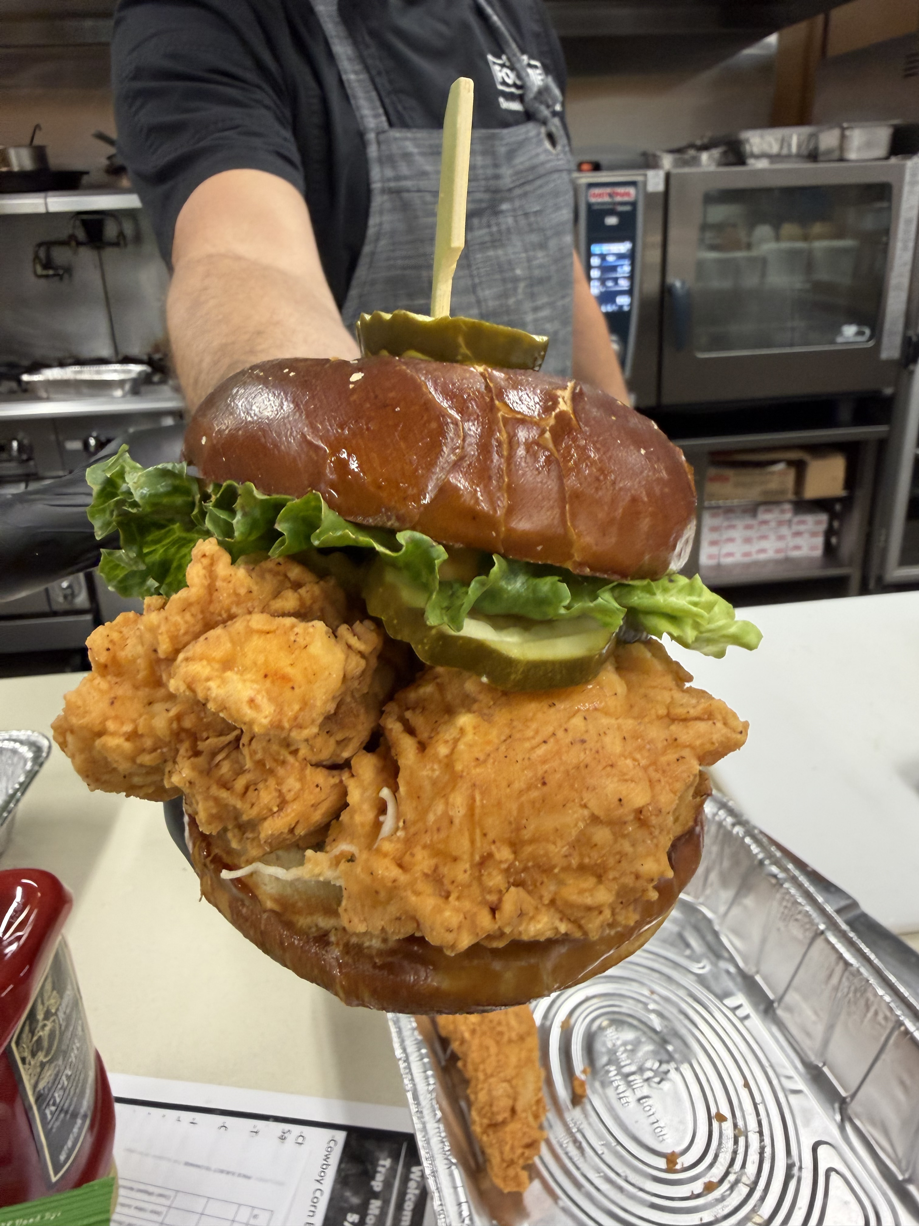 Chicken sandwich from Trap Mountain
